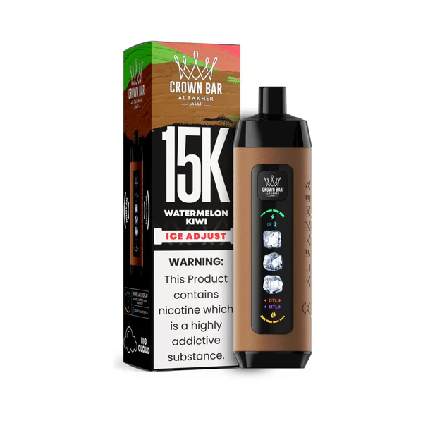正品阿尔法赫15000口可调冰度款 AL FAKHER CROWN BAR ICE ADJUST 15K 大烟雾一次性电子烟 - 图片 6