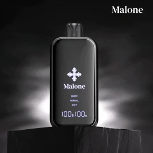 正品Malone Bar马龙克罗心35000口金属全镜面高颜值屏幕三档功率可调一次性电子烟