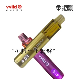 正品小野外星人VVILD ALIEN 12000口可视化油仓带电量显示经典潮流一次性电子烟