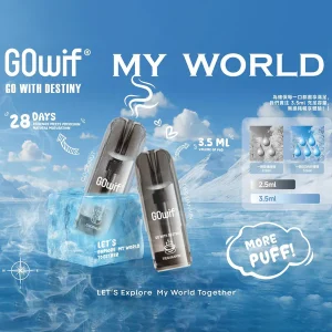 正品冰熊Zgar X GOwif扩容款烟弹超大容量3.5ml单颗装,三颗起售