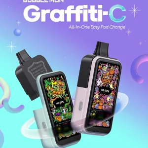 正品韩版巴布梦炫彩三代BUBBLE MON GRAFFITI-C 泡泡兽满天星炫彩30000口可拆卸式电子烟套装
